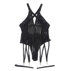 Subblime - 954154 Body Avec Porte-Jarretelles Noir L/Xl